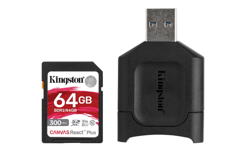 Kingston Sdxc Canvas React Plus 256gb V90 300 260 Mb S Scandinavianphoto No